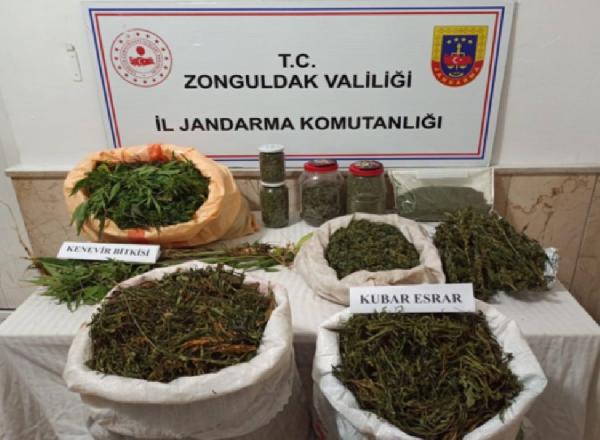 Zonguldak'ta 10.5 kilo esrar ele geçirildi
