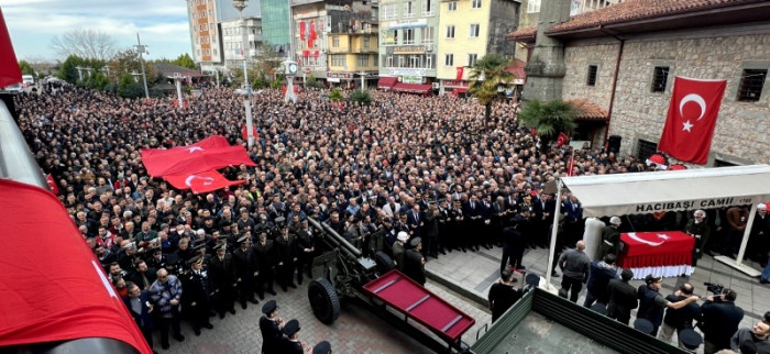 RİZE  ŞEHİDİNİ  DUALARLA UĞURLADI