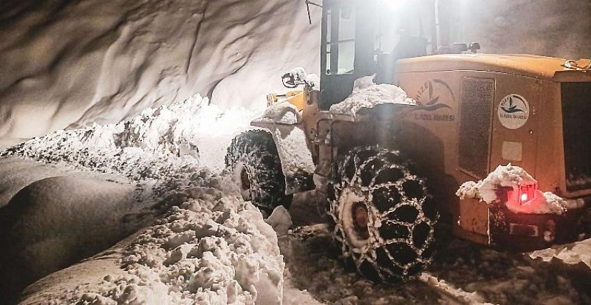 RİZE'DE KAPALI KÖY YOLLARINDA SON DURUM.